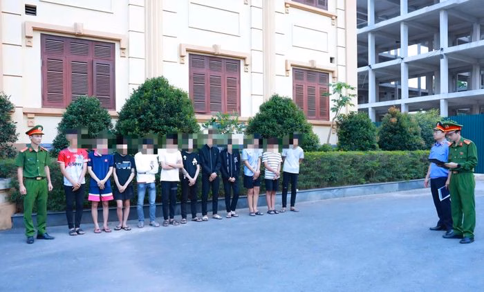 Công an tỉnh Quảng Trị xác định tổng cộng 21 đối tượng có liên quan đến vụ việc gây rối trật tự công cộng này. Ảnh: CA.