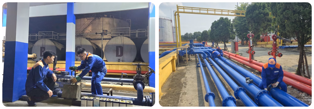 Sự chuyên nghiệp và tận tâm trong vận hành là nền tảng cho mọi thành công tại Tổng kho Petrolimex Đức Giang.